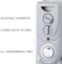 Crownline 13-Fins Oil Filled Radiator Heater, 3-Power Output Settings 1000/1500/2500W, with Overheat Protection, 24-Hrs Timer