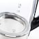 Crownline KT-414 Electric Glass Kettle, 1.8L Capacity, 1800-2200W, Fast Boiling, Durable Design