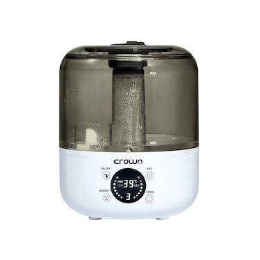 Crownline HF-415 Smart Humidifier with 3L Capacity, Dual Spray Nozzles, 3 Adjustable Speeds, and Essential Oil Compatibility for a Pleasant Aroma. With Remote control