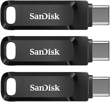 SanDisk 64GB Ultra Dual Drive Go USB Type-C Flash Drive-SDDDC3-064G-G46 (Pack Of 3)