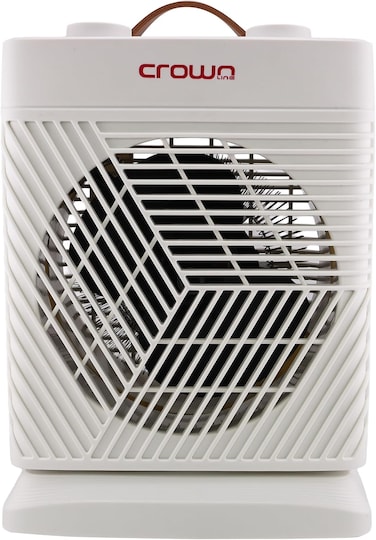Crownline HT-437 Fan Heater, 1800-2000W, 2 Heat Settings, Oscillation, Cool Air, Thermostat, Overheat Protection, Thermal Cut-off, Power Light, Carry Handle, Covers Up to 20㎡