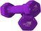 Vinyl Dumbbells Set EM-9219-1 Non-Slip 1KG x2 Hex Shape Weights for Home Gym &amp; Fitness