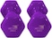 Vinyl Dumbbells EM-9219-2 Set of 2 Non-Slip 2KG Each for Strength Training &amp; Home Gym