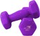 Vinyl Dumbbells EM-9219-2 Set of 2 Non-Slip 2KG Each for Strength Training &amp; Home Gym