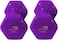 Vinyl Dumbbells Set EM-9219-3 3KG x2 Non-Slip Weights for Women, Yoga &amp; Fitness Workouts