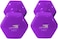 Vinyl Dumbbells EM-9219-5 Set of 2 Non-Slip 5KG Each for Strength Training &amp; Home Gym