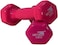 Vinyl Dumbbells EM-9219R-1 Set of 2 Non-Slip 1KG Each for Fitness, Pilates &amp; Home Gym
