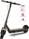 Electric Scooter With suspension fork waterproof battery &amp; 3 Level Speed and Fixed Digital Speedometer On Board and App-E scooter Black, with Top speed 25km/hr EM-1606-B