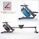 SKY LAND Water Rowing Machine Smooth &amp; Quiet With Bluetooth App,Equip Gadget Support  GM-8146 Soft Seat,Lcd Digital Monitor &amp; Max User Weight 130Kgs
