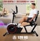 Magnetic Recumbent Exercise Bike   8-Level Magnetic Resistance   LED Display   FitShow App   Quiet &amp; Smooth Cycling   5Kg 2-Way Flywheel   Adjustable Seat   Home Gym Fitness Equipment EM-1571