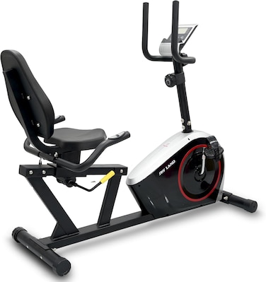Magnetic Recumbent Exercise Bike   8-Level Magnetic Resistance   LED Display   FitShow App   Quiet &amp; Smooth Cycling   5Kg 2-Way Flywheel   Adjustable Seat   Home Gym Fitness Equipment EM-1571
