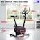 Magnetic Upright Bike EM-1574 with 8 Resistance Levels, LCD Monitor, Pulse Sensors &amp; 4KG Flywheel Home