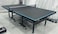SKY LAND Indoor Foldable Tennis Table EM-8011 Professional Table Tennis Table with 25mm MDF Board, Wheels, Adjustable Legs, Training &amp; Competition Ping Pong Table for Home, Club &amp; School