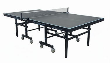 SKY LAND Indoor Foldable Tennis Table EM-8011 Professional Table Tennis Table with 25mm MDF Board, Wheels, Adjustable Legs, Training &amp; Competition Ping Pong Table for Home, Club &amp; School