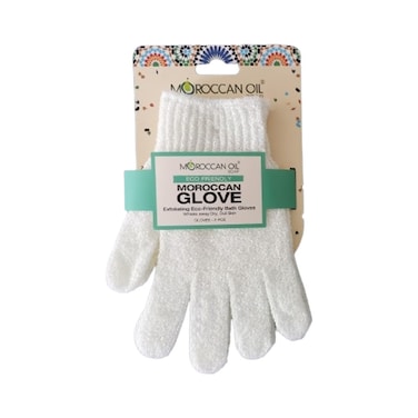 Moroccan Oil Exfoliating Eco Friendly Bath Gloves   1 Pair