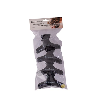 Onetech Black Hair Clip   1X4 Pcs
