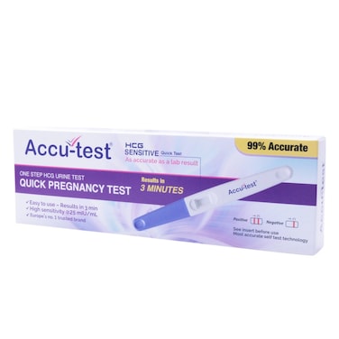 Accutest Hcg Urine Pregnancy Test &ndash; Quick, One-Step Home Test For Early Detection &ndash; High Sensitivity &amp; Accurate Results