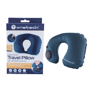 Onetech Travel Pillow   Blue / Grey