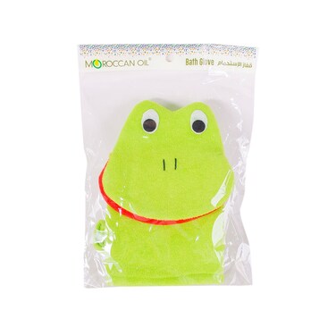 Moroccan Oil  Animal Design Bath Glove  Green Frog   Dh20032539
