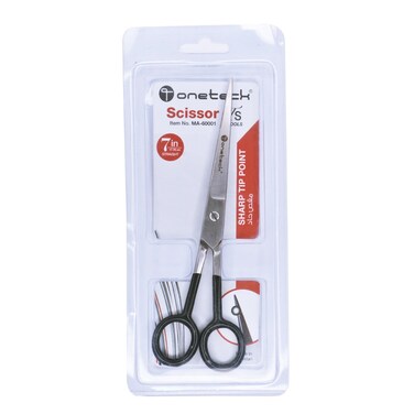 Onetech Hair Scissors  Black Grip   7 Inches