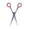 HAIR SCISSOR W/ RED GRIP 7 INCHES
