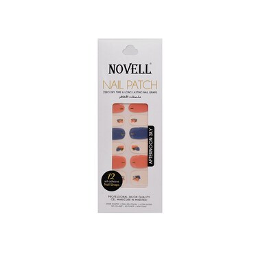 Novell Self-Adhesive Nail Patch   Afternoon Sky   12 pcs