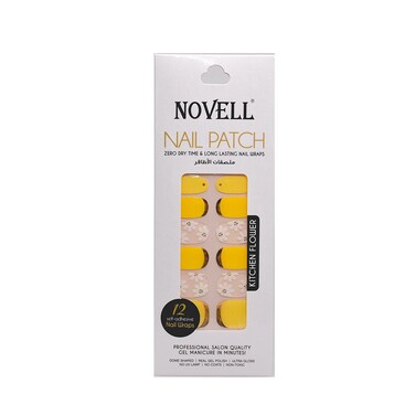 Novell Self-Adhesive Nail Patch   Kitchen Flower   12 pcs