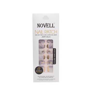 Novell Self-Adhesive Nail Patch   Golden Narcissus   12 pcs