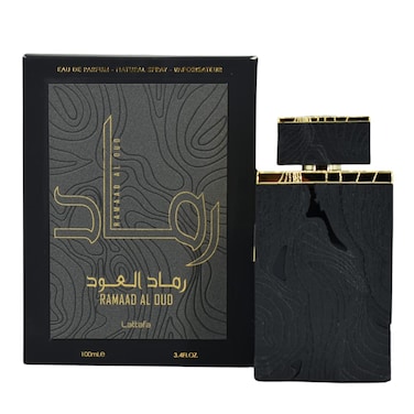 Lattafa Ramaad Al Oud Eau de Parfum Spray for Unisex, 3.4 Ounce