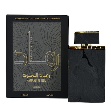 Lattafa Ramaad Al Oud Eau de Parfum Spray for Unisex, 3.4 Ounce
