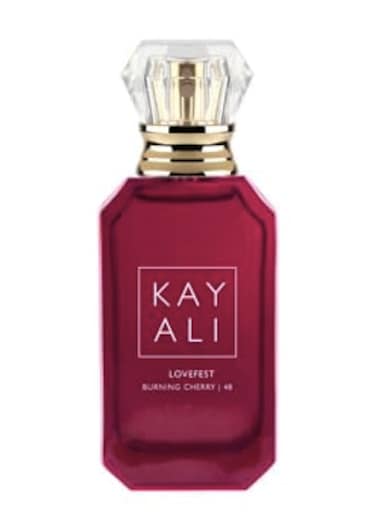 HudaBeauty KAYALI Lovefest Burning Cherry , 48 Eau De Parfum TRAVEL SIZE Spray (10 ml / 0.34 fl oz)