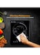 Infrared Ceramic Cooker With Display Power   4 Digit LED Display With Touch Sensor Control And 11 Level Power Settings   Portable And Compact Infrared Cooker 2000 W SIS-008N Black