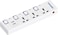 Sonashi Extension Socket 3 Way With 2 USB Output Port 3250W, Ideal For Organized Office Table And Home, 3M Cord With Overheat Protection, Extension Cord For All Electric Devices, SES-904U, White