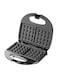Sonashi 2-Slice Waffle Maker with Non-Stick Waffle Plate for Easy Use and Cleaning, Featured with Cool Touch Body, Handle Lock and Indicator Lights 750 W SWM-873 Black/Silver