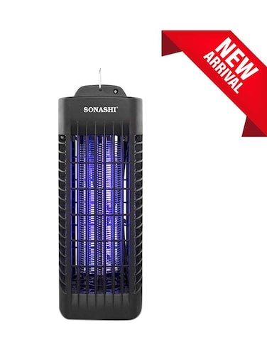 Sonashi Insect Killer 7W - Easy to Use/Install, Ultra UV-A Tube - Attracts Insects/Fly/Mosquitoes, No Poisonous Vapor or Emitting Odor, Removable Collection Tray, For Home and Outdoor SIK-706 Black