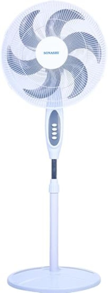 Sonashi 16&quot; Stand Fan With Height Adjustable Feature, Tower/Stand Fan 75 W 75 W SF-8040SN White