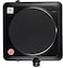 Sonashi Single Electric Hot Plate with Adjustable Temperature Control, Light Indicator, Auto Thermostat with Non-Slip Feet 1500W SHP-612N Black