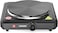 Sonashi Single Electric Hot Plate with Adjustable Temperature Control, Light Indicator, Auto Thermostat with Non-Slip Feet 1500W SHP-612N Black