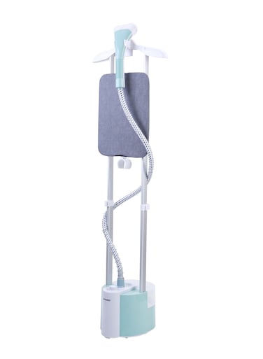 Sonashi Garment Steamer with Traditional Steam Iron Platform, 60 Minutes - Professional Steamer with Iron Board/Spray Head/Hanger&nbsp;and&nbsp;Holder 1.8 L 2000 W SGS-317N Sea Green