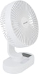 Sonashi 8&quot; Rechargeable Fan With 90&deg; Angle Adjust SRF-804 White
