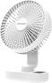 Sonashi 8&quot; Rechargeable Fan With 90&deg; Angle Adjust SRF-804 White