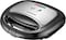 Sonashi 2 Slice Grill Maker - Non-Stick, Stainless Steel Sandwich Maker With Handle Locking System, Indicator Light, Overheat Protection, 750W, SGT-883, Black/Silver