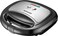 Sonashi 2 Slice Grill Maker - Non-Stick, Stainless Steel Sandwich Maker With Handle Locking System, Indicator Light, Overheat Protection, 750W, SGT-883, Black/Silver