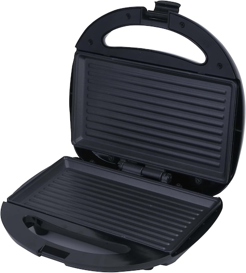 Sonashi 2 Slice Grill Maker - Non-Stick, Stainless Steel Sandwich Maker With Handle Locking System, Indicator Light, Overheat Protection, 750W, SGT-883, Black/Silver