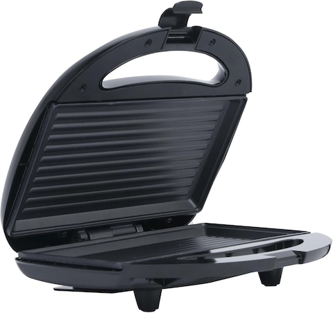 Sonashi 2 Slice Grill Maker - Non-Stick, Stainless Steel Sandwich Maker With Handle Locking System, Indicator Light, Overheat Protection, 750W, SGT-883, Black/Silver