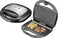 Sonashi 2 Slice Grill Maker - Non-Stick, Stainless Steel Sandwich Maker With Handle Locking System, Indicator Light, Overheat Protection, 750W, SGT-883, Black/Silver