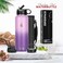 ZeroSpace Stainless Steel Water Bottle, 1200ml Insulated Water Bottle with Straw &amp; Brush, BPA-Free Double Wall Vacuum Thermos Flask for Hot &amp; Cold Drinks, Gym, Travel, Office (Orchid/Purple)