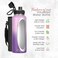 ZeroSpace Stainless Steel Water Bottle, 1200ml Insulated Water Bottle with Straw &amp; Brush, BPA-Free Double Wall Vacuum Thermos Flask for Hot &amp; Cold Drinks, Gym, Travel, Office (Orchid/Purple)