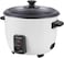 Sonashi 1L Rice Cooker With Cool Touch Handle, Non-stick Coated Inner Pot (Removable) With Tempered Glass Lid, Keep Warm Function, Make Rice, Steam Healthy Food &amp; Vegetables, 1L, 400W, SRC-410, White