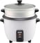 Sonashi 1L Rice Cooker With Cool Touch Handle, Non-stick Coated Inner Pot (Removable) With Tempered Glass Lid, Keep Warm Function, Make Rice, Steam Healthy Food &amp; Vegetables, 1L, 400W, SRC-410, White